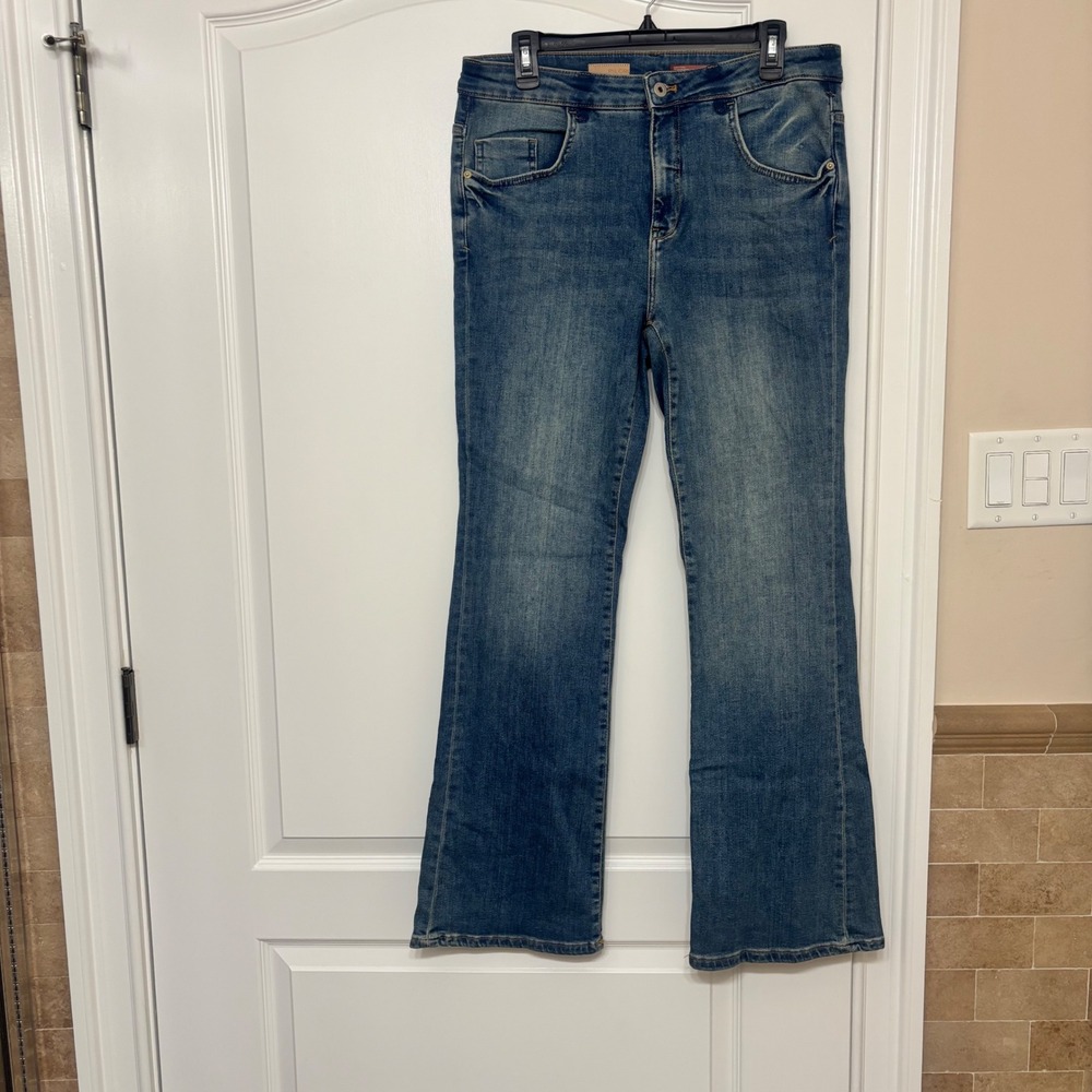 Pilcro‎ and the Letterpress The Demilune Boot Jeans Medium Wash Blue Size 31